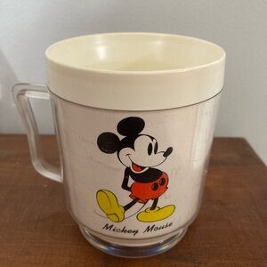 Disney Mickey Mouse Club Vintage Plastic Thermo Mug